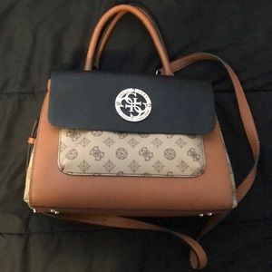 GUESS Two Toned Magnolia Society Satchel